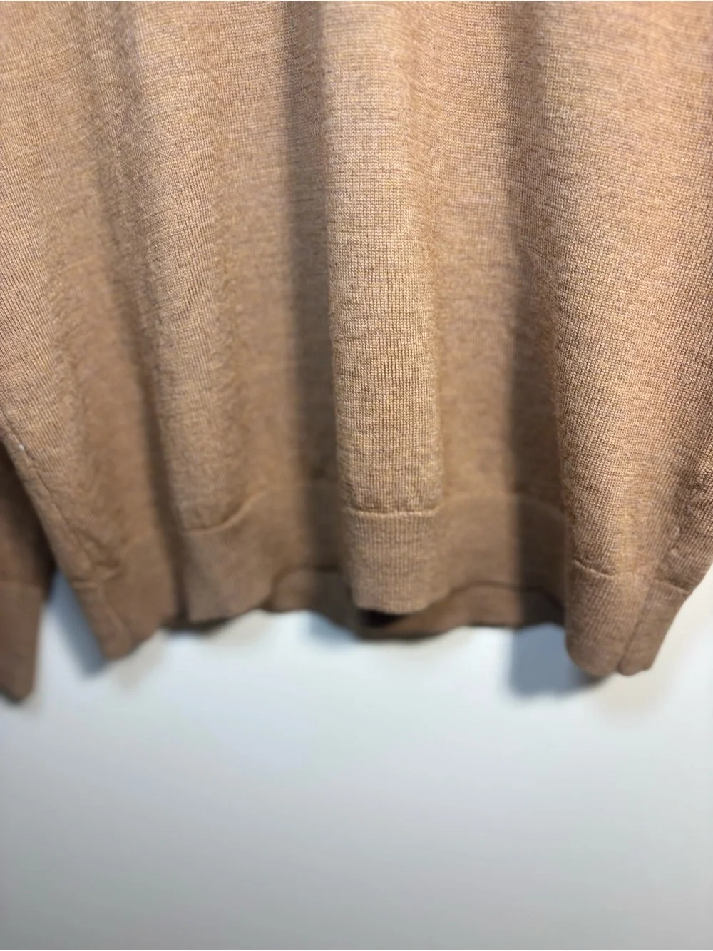J. Crew Men's V-Neck Sweater in Chestnut Brown